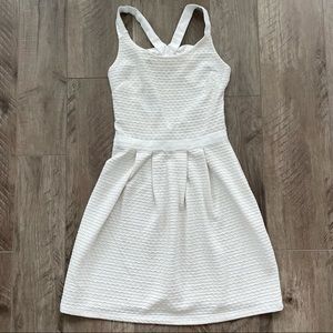 EUC Naf Naf Criss Cross Back Dress with Bow EU M